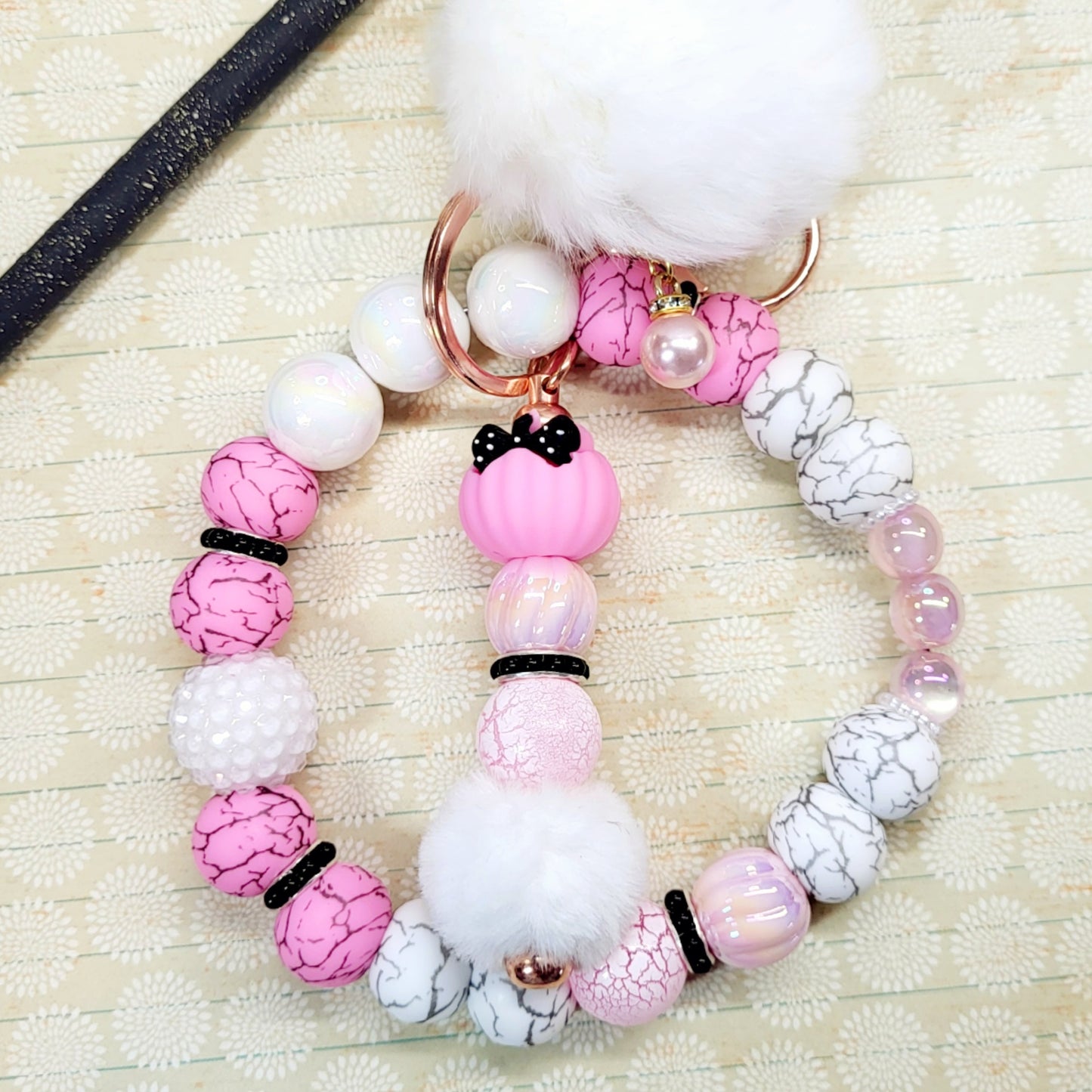 Wristlet keychain combo