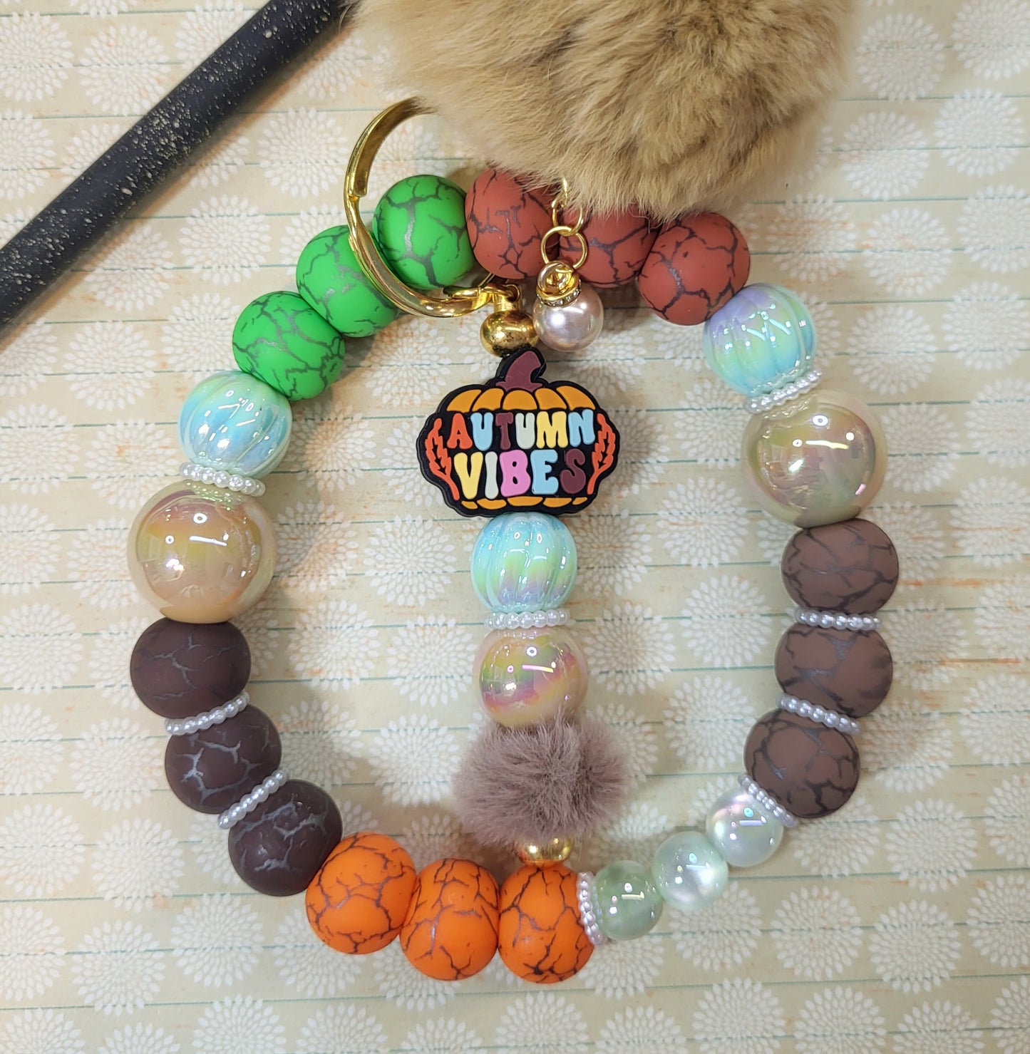 Wristlet keychain combo