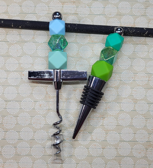Corkscrew & Wine Stopper Set