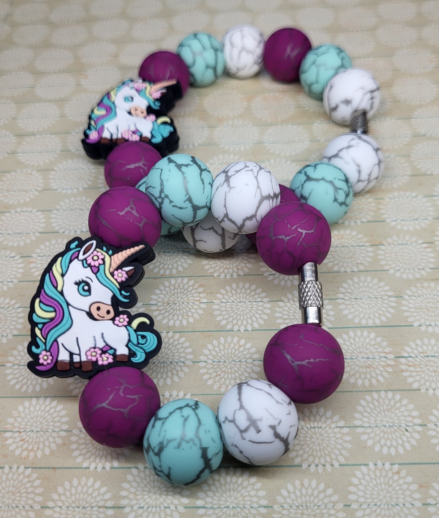 Custom Beaded Bag & Cup Charm Sets