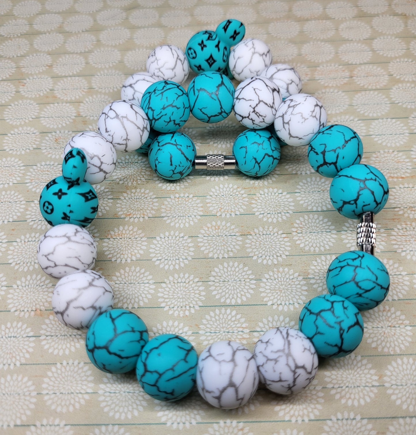 Custom Beaded Bag & Cup Charm Sets