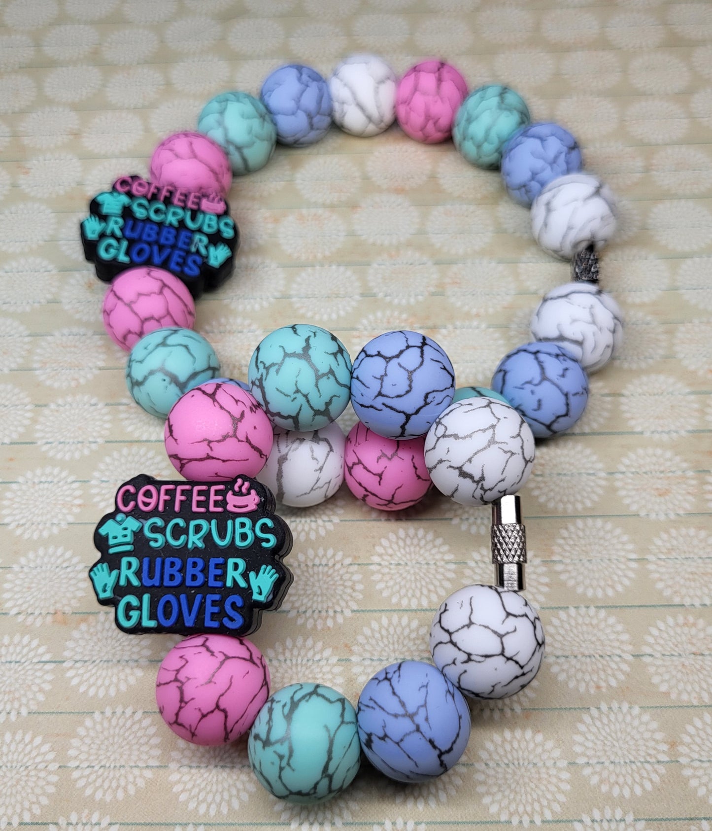 Custom Beaded Bag & Cup Charm Sets