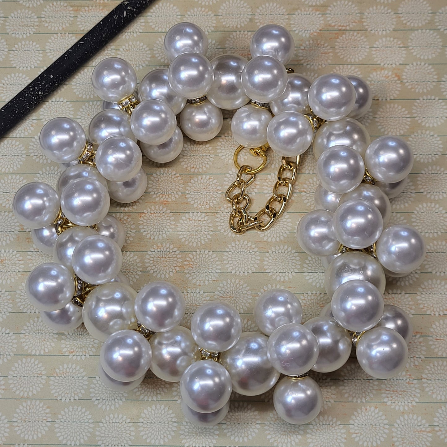 Custom Large Pearl Beaded Christmas Ornaments | Handmade Holiday Tree Decorations | Elegant Wire-Made Christmas Décor