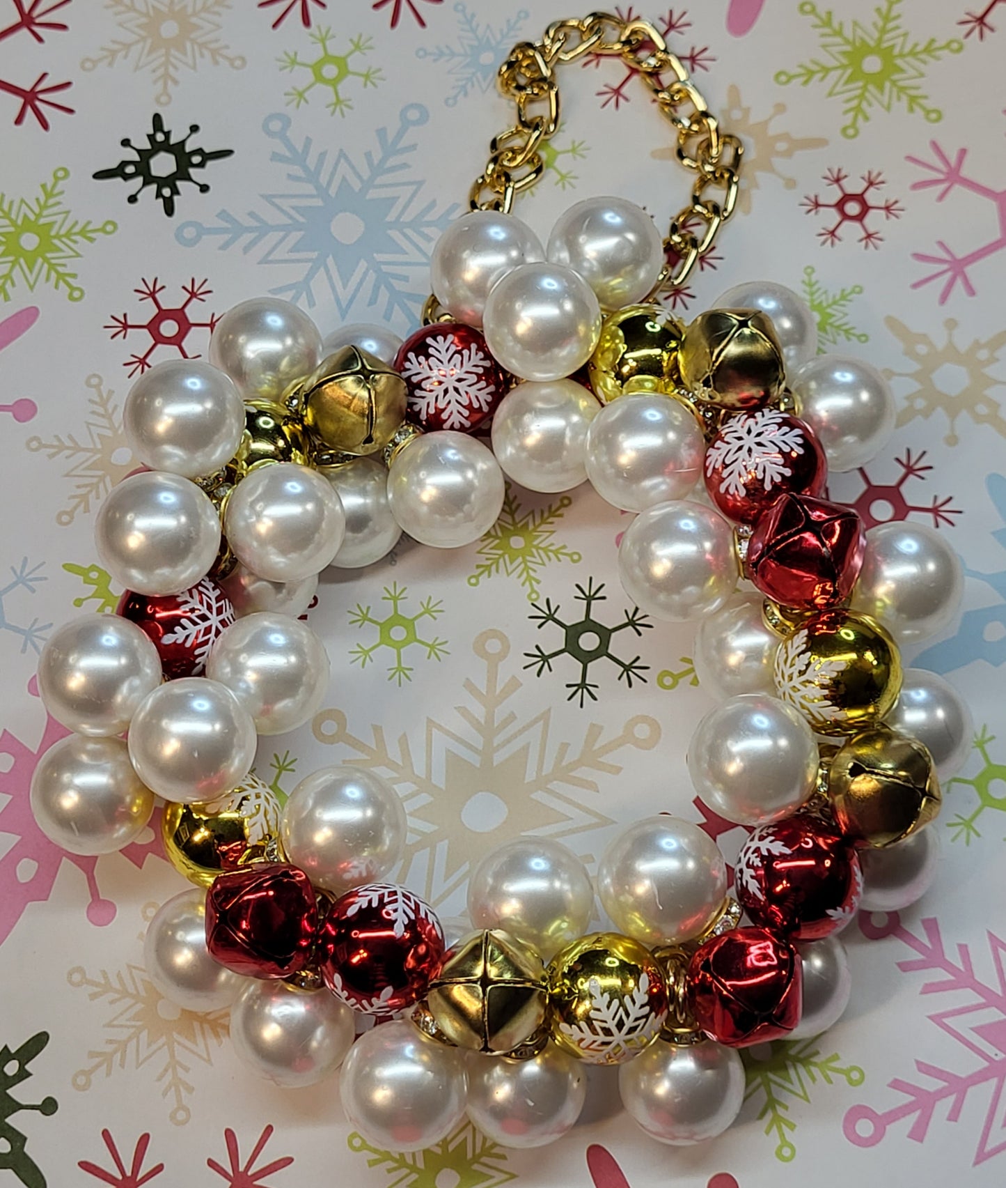 🎄Large Pearl Beaded Christmas Ornaments | Elegant Handmade Holiday Decorations | Luxury Wire-Made Christmas Tree Ornament