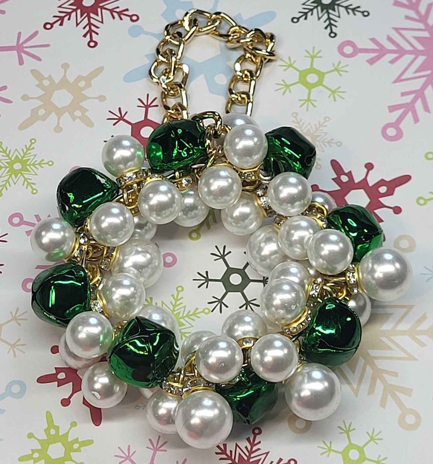 🎄 Mini Handmade Beaded Christmas Ornaments – Small Pearl & Acrylic Holiday Decorations on Stainless Steel Wire