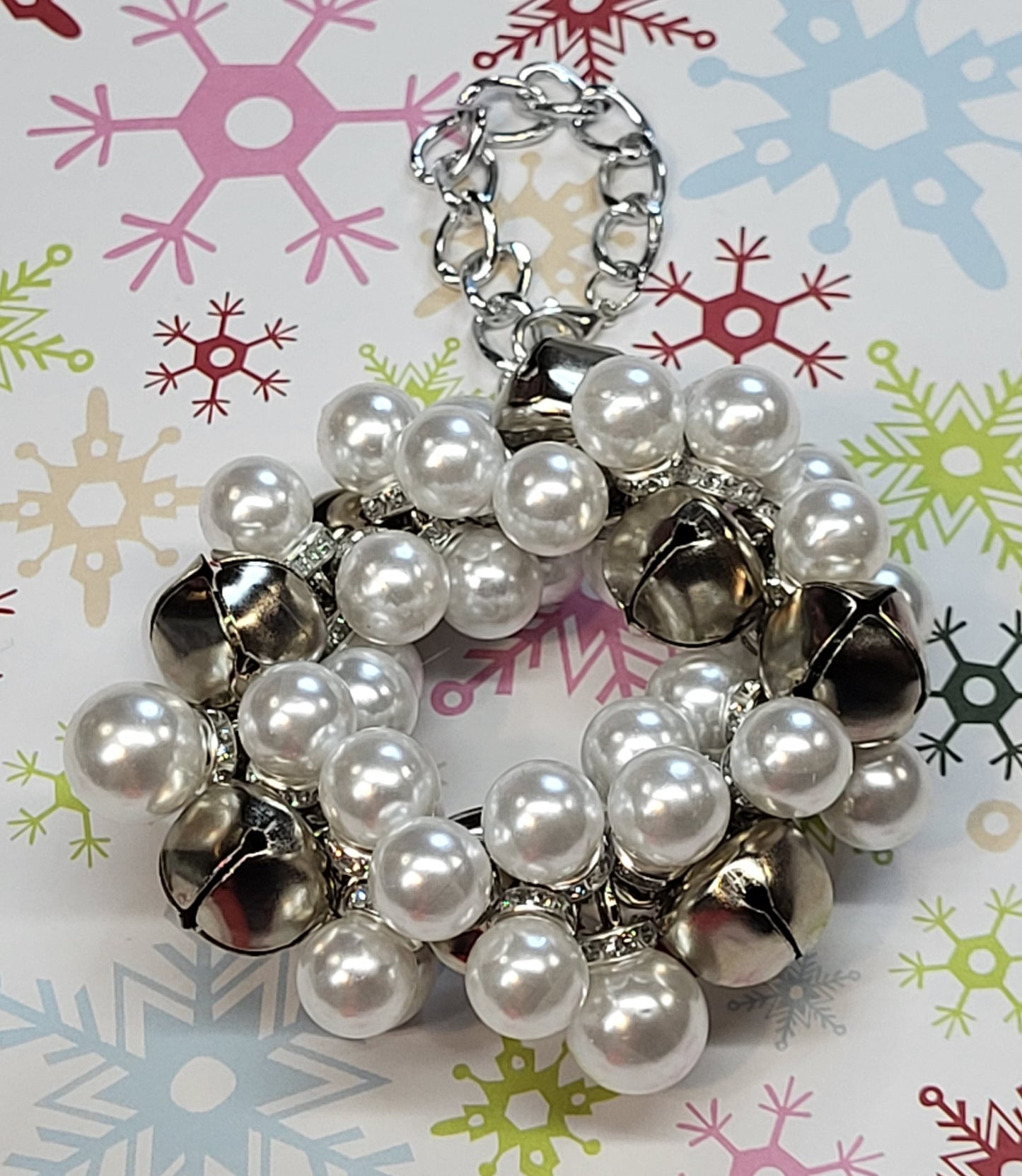 🎄 Mini Handmade Beaded Christmas Ornaments – Small Pearl & Acrylic Holiday Decorations on Stainless Steel Wire