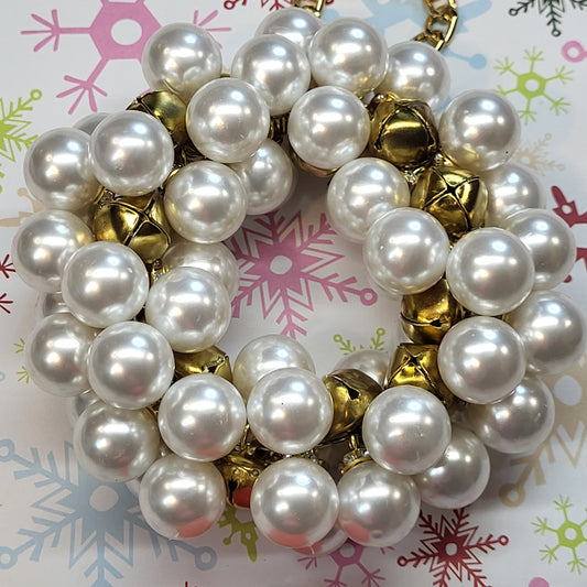 🎄Large Pearl Beaded Christmas Ornaments | Elegant Handmade Holiday Decorations | Luxury Wire-Made Christmas Tree Ornament