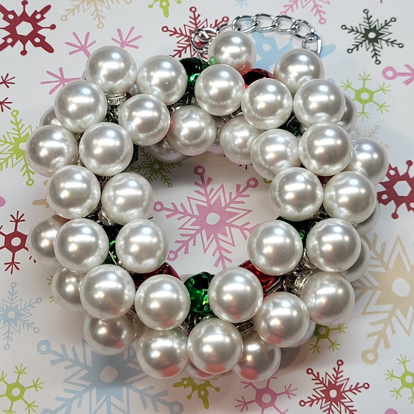 🎄Large Pearl Beaded Christmas Ornaments | Elegant Handmade Holiday Decorations | Luxury Wire-Made Christmas Tree Ornament