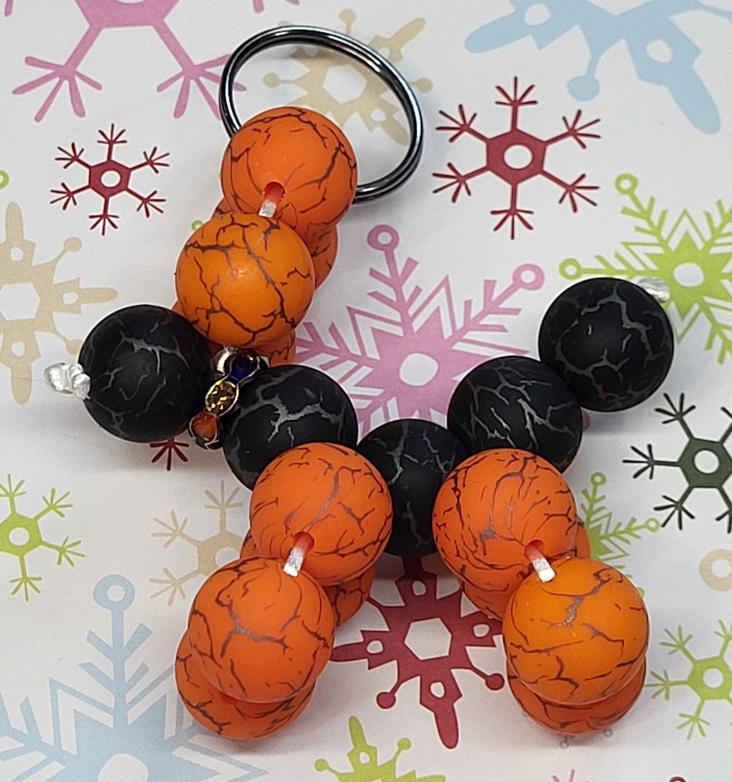 🎈 Balloon Dog Keychain – Silicone Bead Accessory