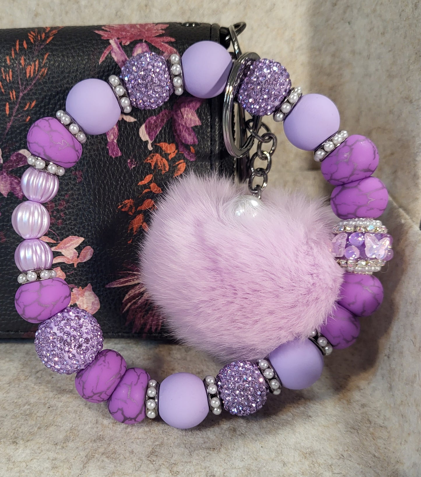 Wire Made Beaded Wristlet Keychains | Multiple Styles Available | Durable Beaded Keychain Bracelets