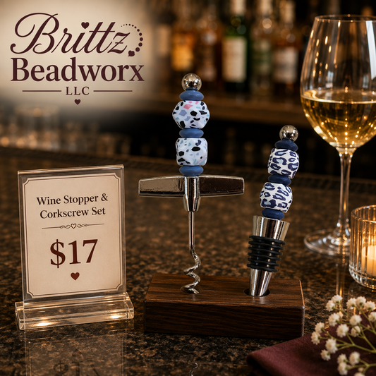 Corkscrew & Wine Stopper Set