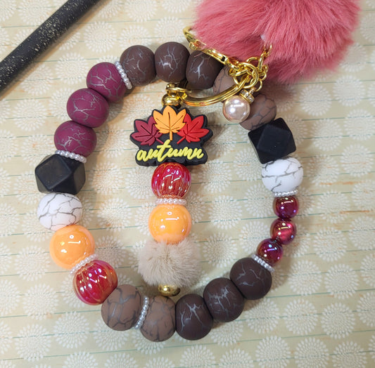 Wristlet keychain combo